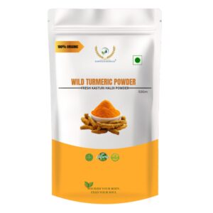 RAINTECH HERBALS Wild Turmeric Powder (Kasthuri Manjal) for Glowing Skin u2013 50g |Curcuma Aromatica | Natural Face Pack for Tan Removal, Pimples & Pigmentation