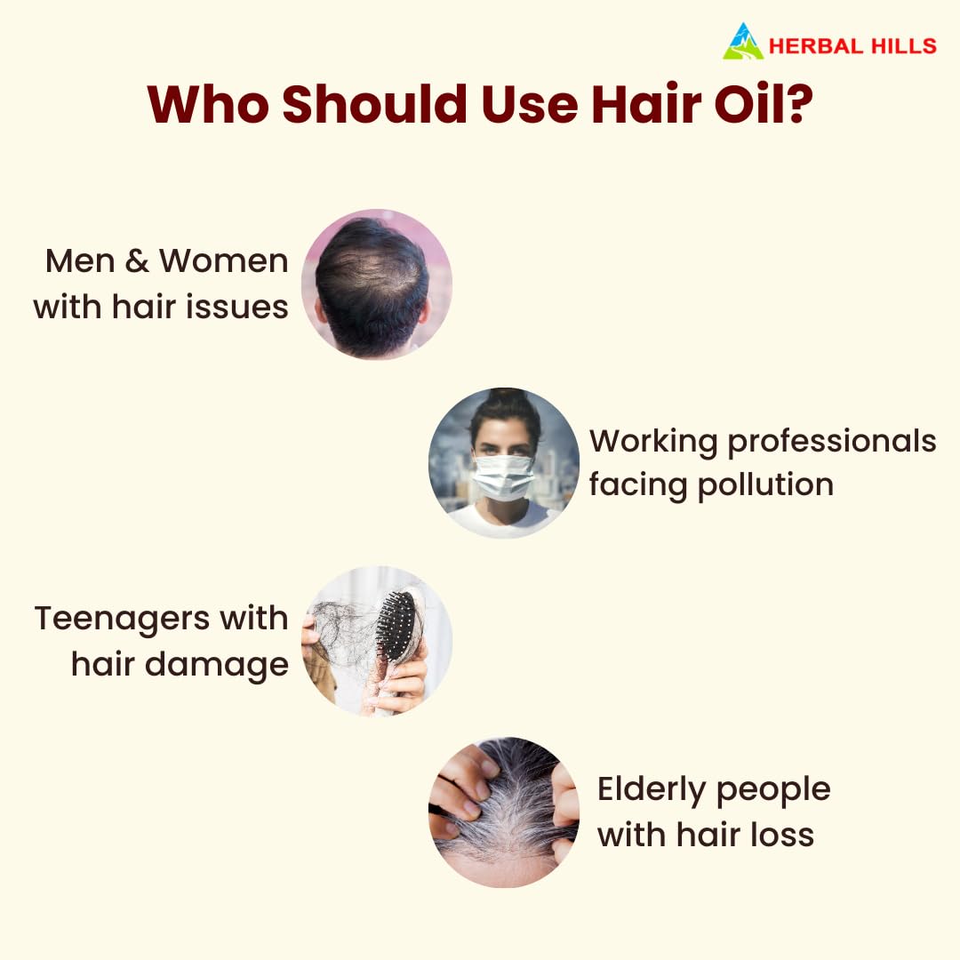 Herbal Hills Keshohills Plus Forte Ayurvedic Hair Oil 100 ml Hair Care Natural Hair Growth (Single Pack) - Image 5