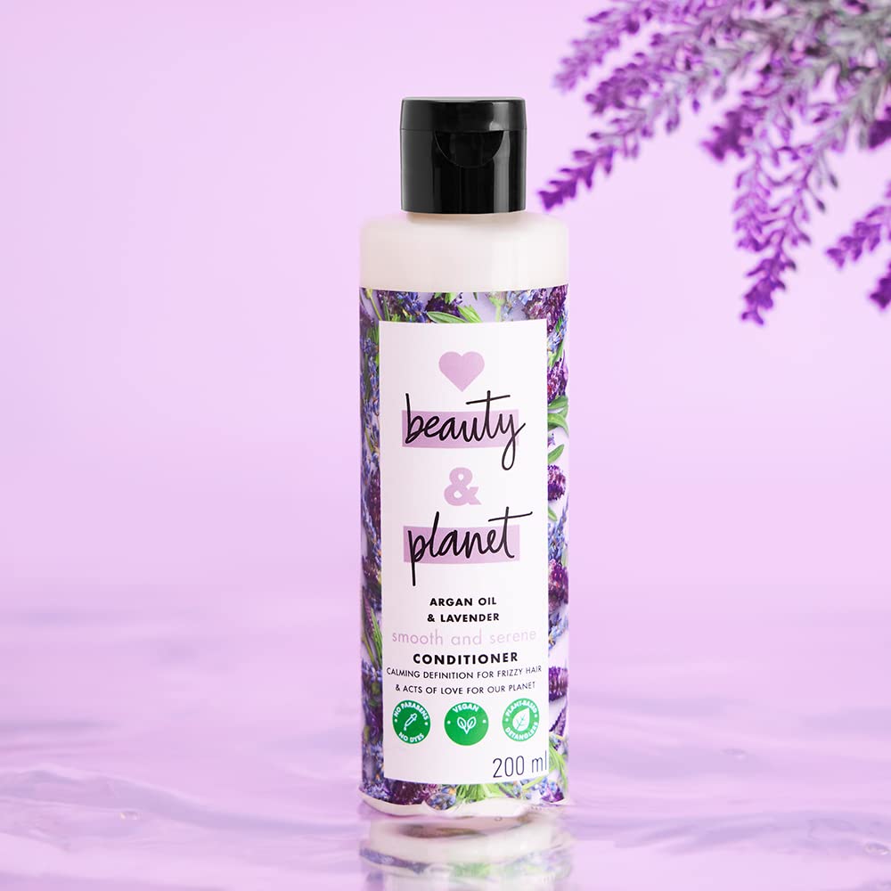Love Beauty & Planet Argan Oil and Lavender Paraben Free Smooth and Serene Conditioner|| No Parabens|| No Dyes|| 400ml - Image 12