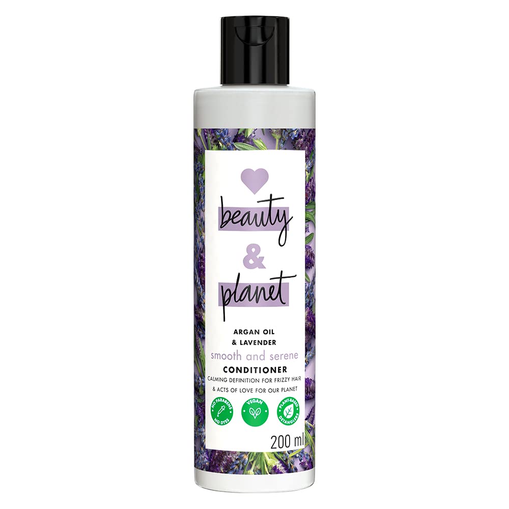 Love Beauty & Planet Argan Oil and Lavender Paraben Free Smooth and Serene Conditioner|| No Parabens|| No Dyes|| 400ml - Image 8