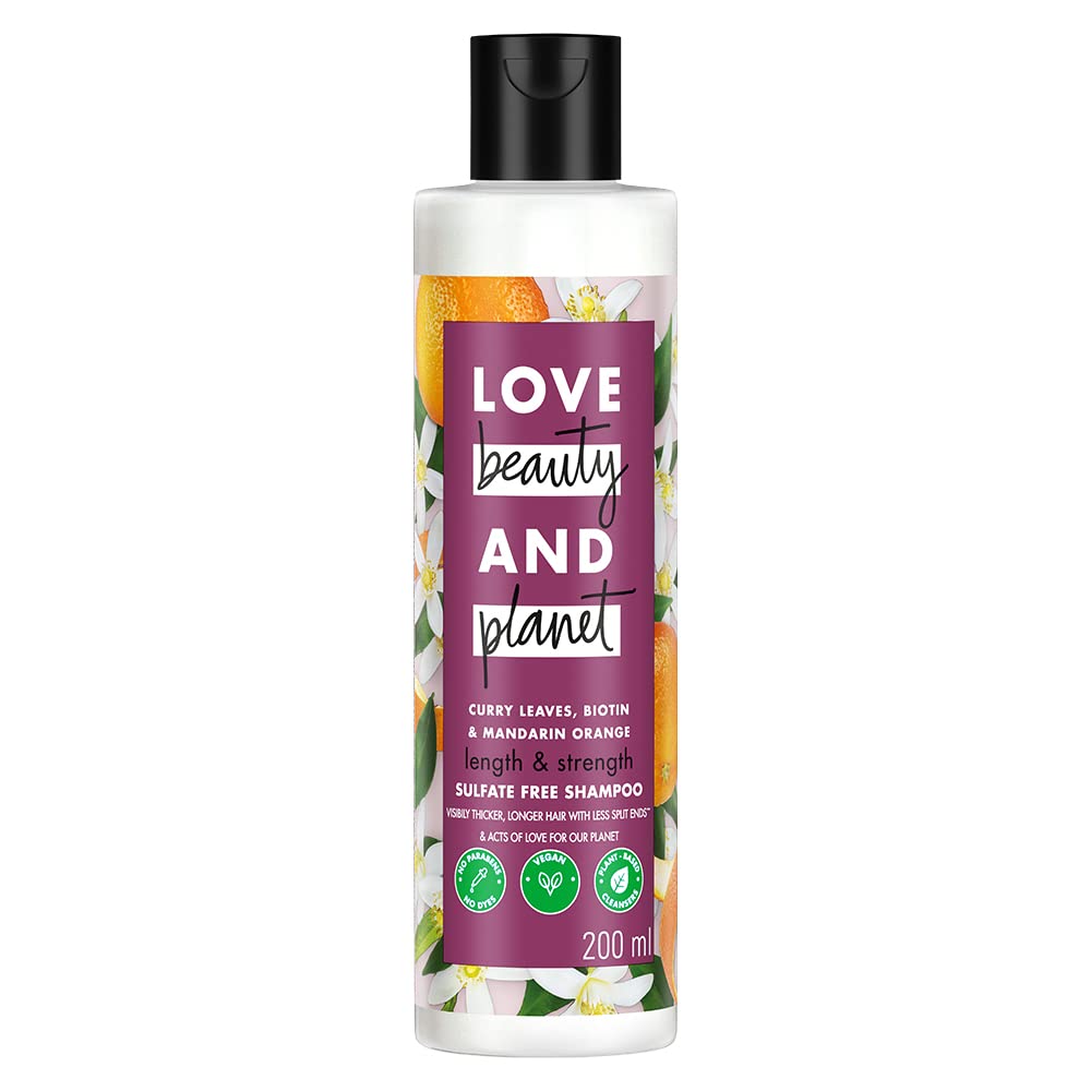 Love Beauty & Planet Curry Leaves|| Biotin & Mandarin Paraben & Sulfate Free Shampoo for long & strong hair|| 400ml - Image 9
