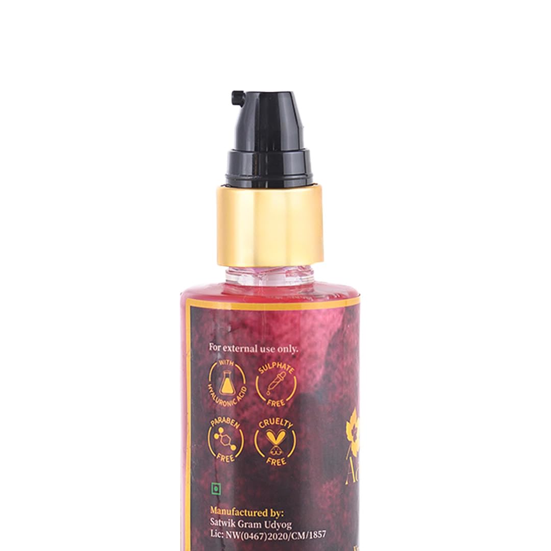 Kumkumadi Face Wash for Glowing Skin | Power of Kumkumadi Tailam (Oil) | Brightens complexion | Reduces Pigmentation & Dark Spots | Smooth Texture and hydration from Hyaluronic Acid| Manjistha helps detoxify skin and reduce acne and pigmentation | Glycerine Hydrates the skin keeping it Soft & Radiant | Sulphate free | Paraben free | Salt free | Cruelty free | Vegan | Uses natural cleansers only |. Coconut oil based | For All Skin Types | 125 ml - Image 3