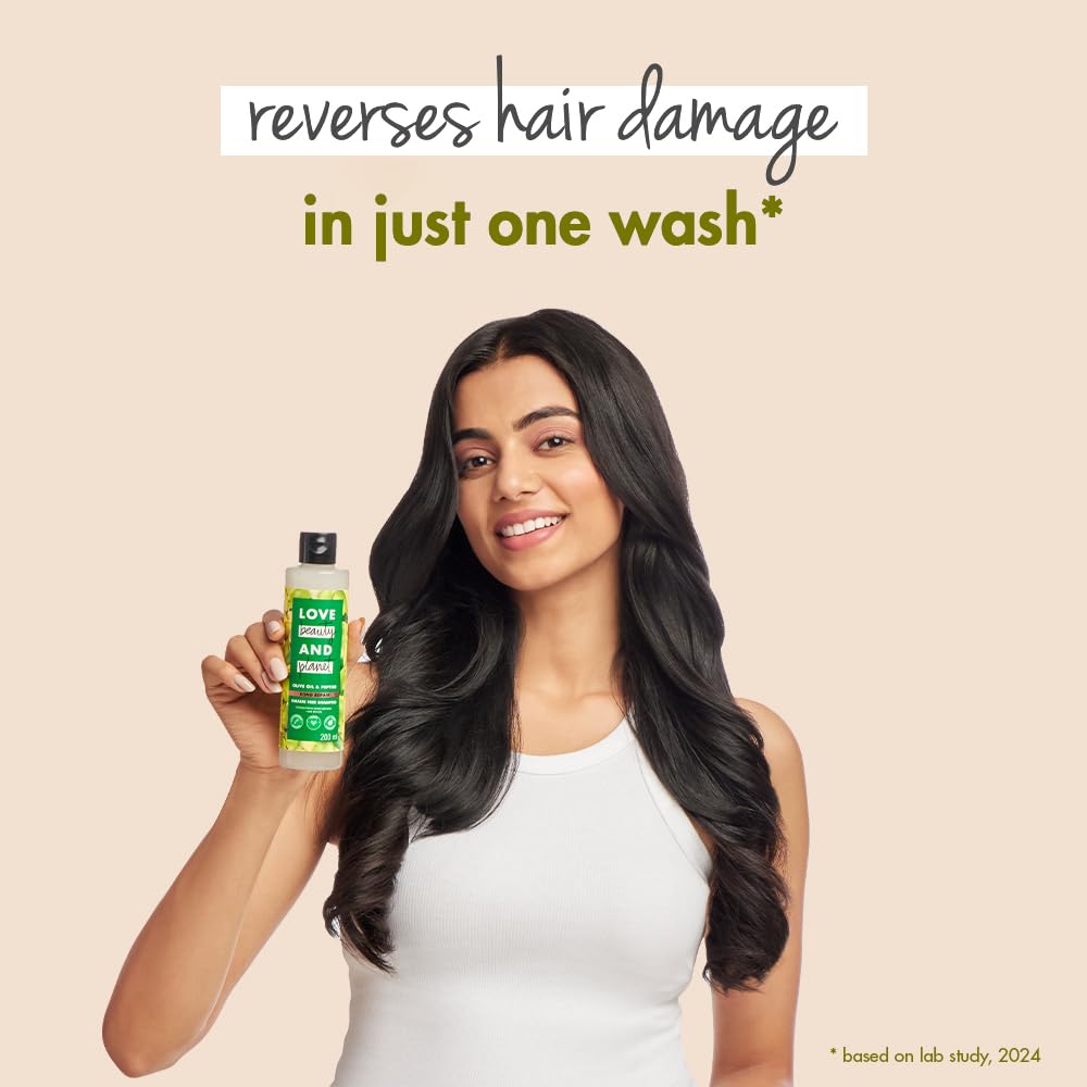 Love Beauty & Planet Lbp Olive Oil & Peptide Bond Repair Shampoo|No Sulfates,No Paraben, 200Ml,1 Count - Image 2