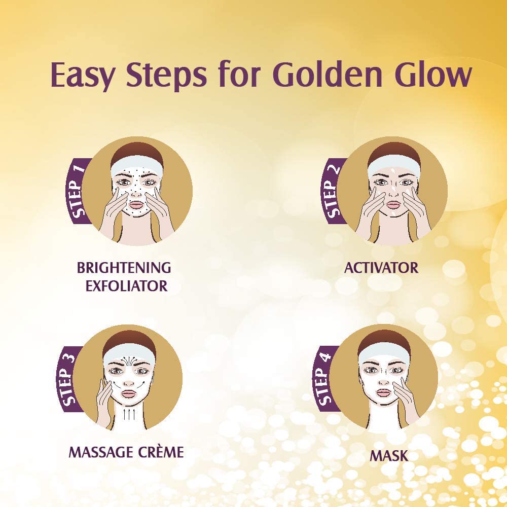 Lotus Herbals Radiant Gold Cellular Glow 1 Facial Kit | With 24K Gold leaves | For Skin Glow | All Skin Types | 37g - Image 8