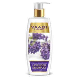 Vaadi Herbals Lavender Shampoo with Rosemary Extract, Intensive Repair System, 350 ml