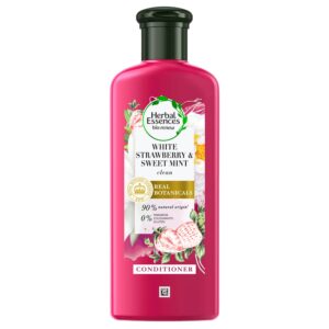 Herbal Essences White Strawberry & Sweet Mint CONDITIONER- For Cleansing and Volume - No Paraben, No Colorants, 240 ML