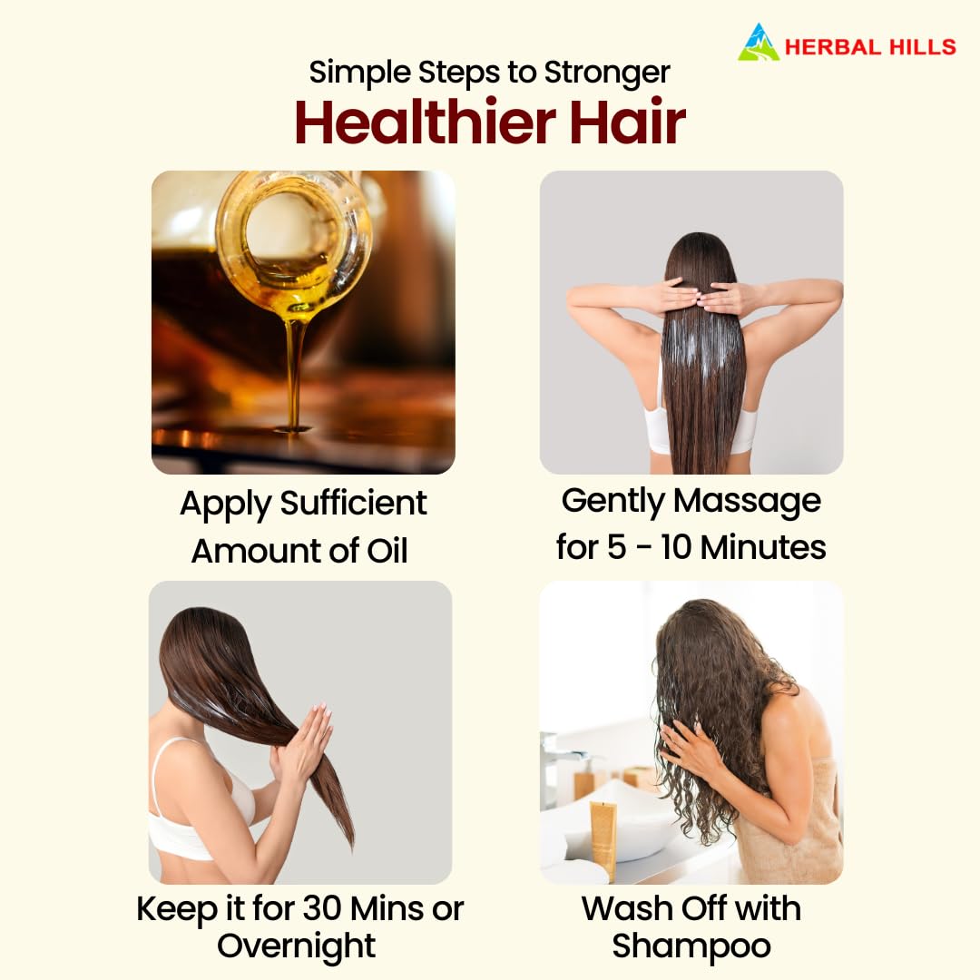 Herbal Hills Keshohills Plus Forte Ayurvedic Hair Oil 100 ml Hair Care Natural Hair Growth (Single Pack) - Image 4