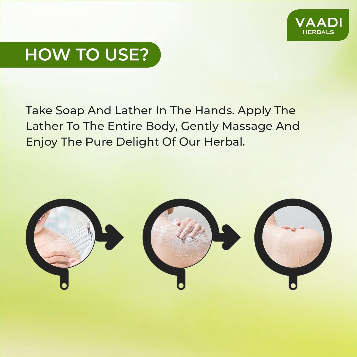 Vaadi Herbals Divine Sandal Soap with Saffron and Turmeric, 75g x 3 - Image 3