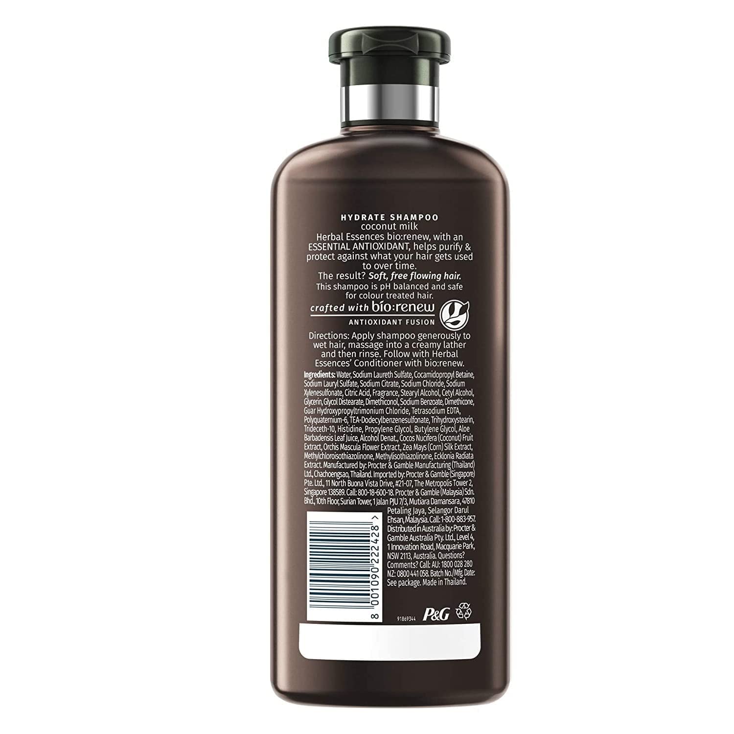 Herbal Essences bio:renew Coconut Milk SHAMPOO, 400ml, No Parabens No Colourants - Image 2