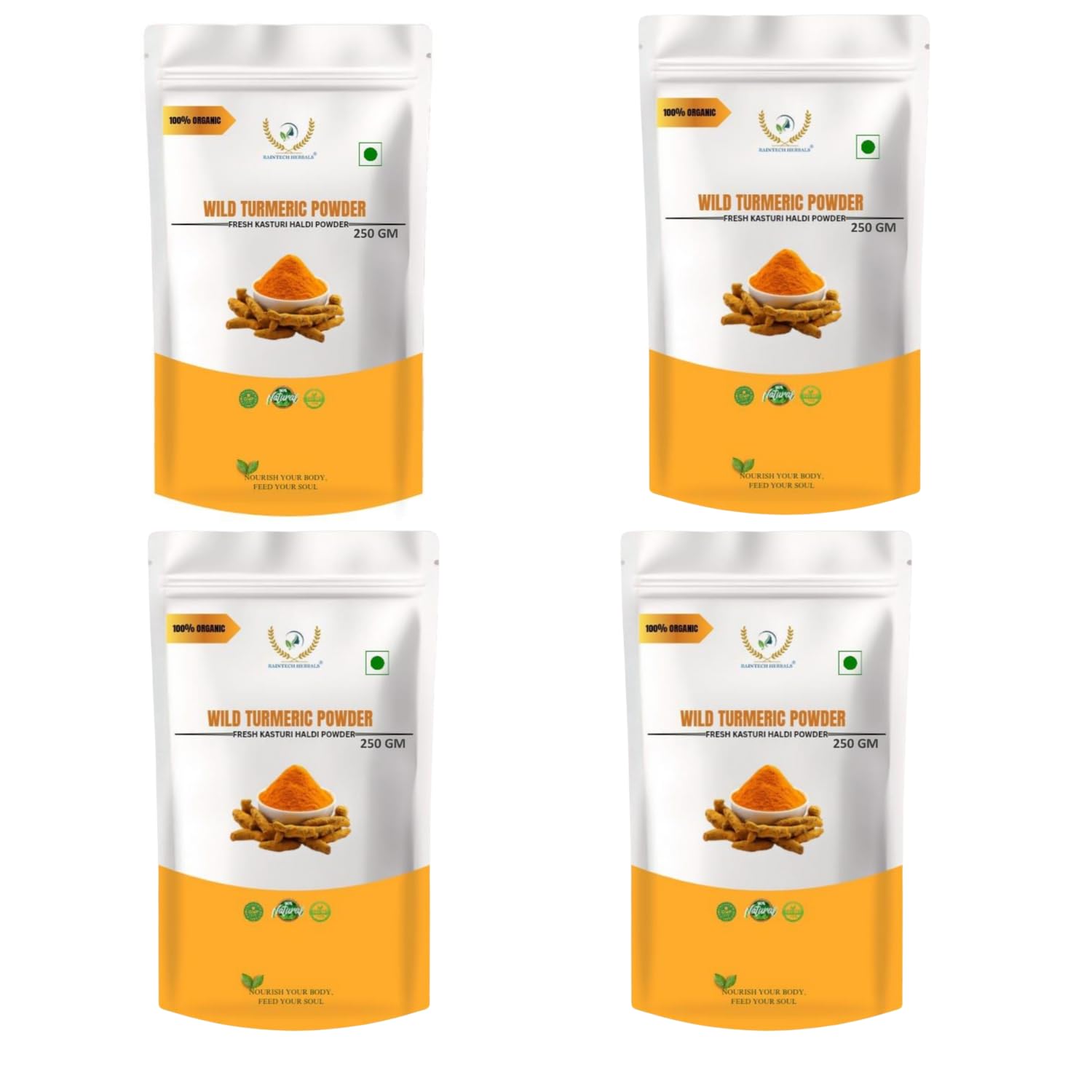 RAINTECH HERBALS Wild Turmeric Powder (Kasthuri Manjal) for Glowing Skin u2013 50g |Curcuma Aromatica | Natural Face Pack for Tan Removal, Pimples & Pigmentation - Image 13