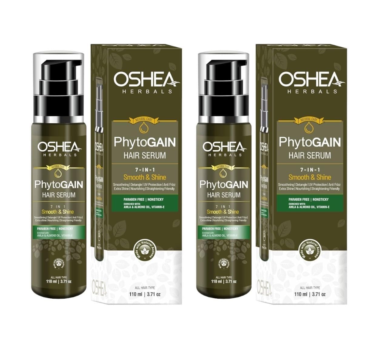 Oshea Herbals Phytogain Natural Non Sticky Hair Serum | For Instant Smooth, Shine, Tangle & Frizz Free Nourishing Hair Serum - 110 ml - Image 6