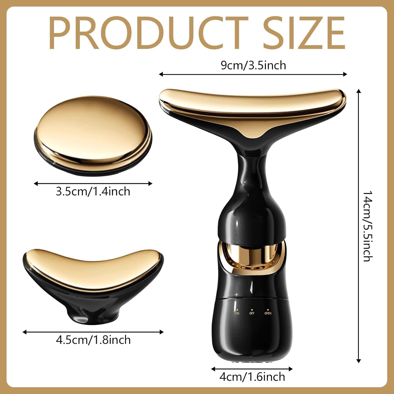 Whixant Face Beauty Device, 3 in 1 Anti Wrinkles Face Neck Eyes Skincare Instrument, Face Sculpting Tool Multifunctional Neck Face Beauty Device, Vibration Facial Beauty Device for Skin Care - Image 6