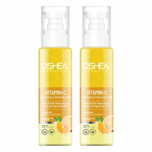 Oshea Herbals Vitamin C Brightening Face Gel for All Skin Types | Hydrates, Improves Texture, Reduces Age Spots & Dull Skin | Enriched with Vitamin C & Lemon Extract (Pack of 2) 120ml
