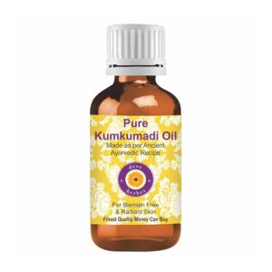 Deve Herbes Kumkumadi Face Oil (Tailam) | Traditionally Extracted | Pure | Saffron-Enriched | Non-Sticky | Lightweight | Ancient Ayurvedic Blend | For All Skin Types | Men & Women | 30ml
