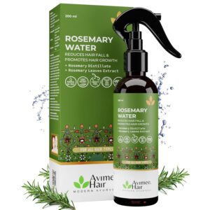 Avimee Herbal Rosemary Water For Hair Growth (200 ml) | Mist Spray for Hairfall | Rosemary Hair Mist | Adds Shine & Helps Reduce Hairfall, Strengthens Hair | For All Hair Types | For Men & Women