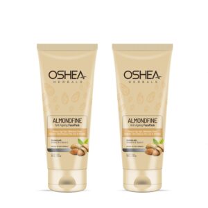 Oshea Herbals Almondfine Anti Ageing Face Pack for All Skin Types | Reduces Fine Lines & Wrinkles, Minimizes Pores & Hydrates Skin | Enriched with Almond Oil & Vitamin E - 100g(Pack of 2)