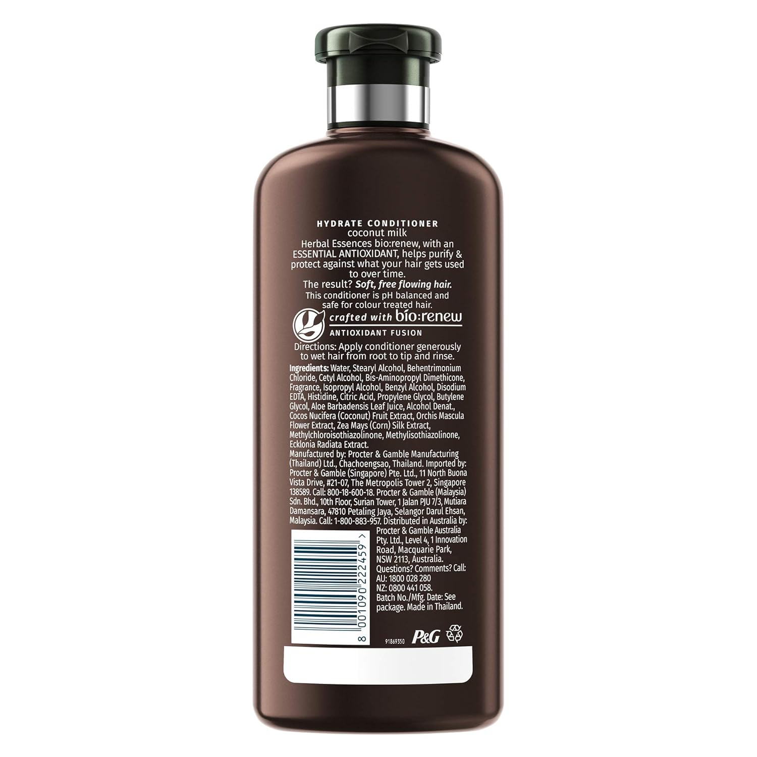 Herbal Essences bio:renew Coconut Milk CONDITIONER, 400ml | No Parabens No Colourants - Image 2