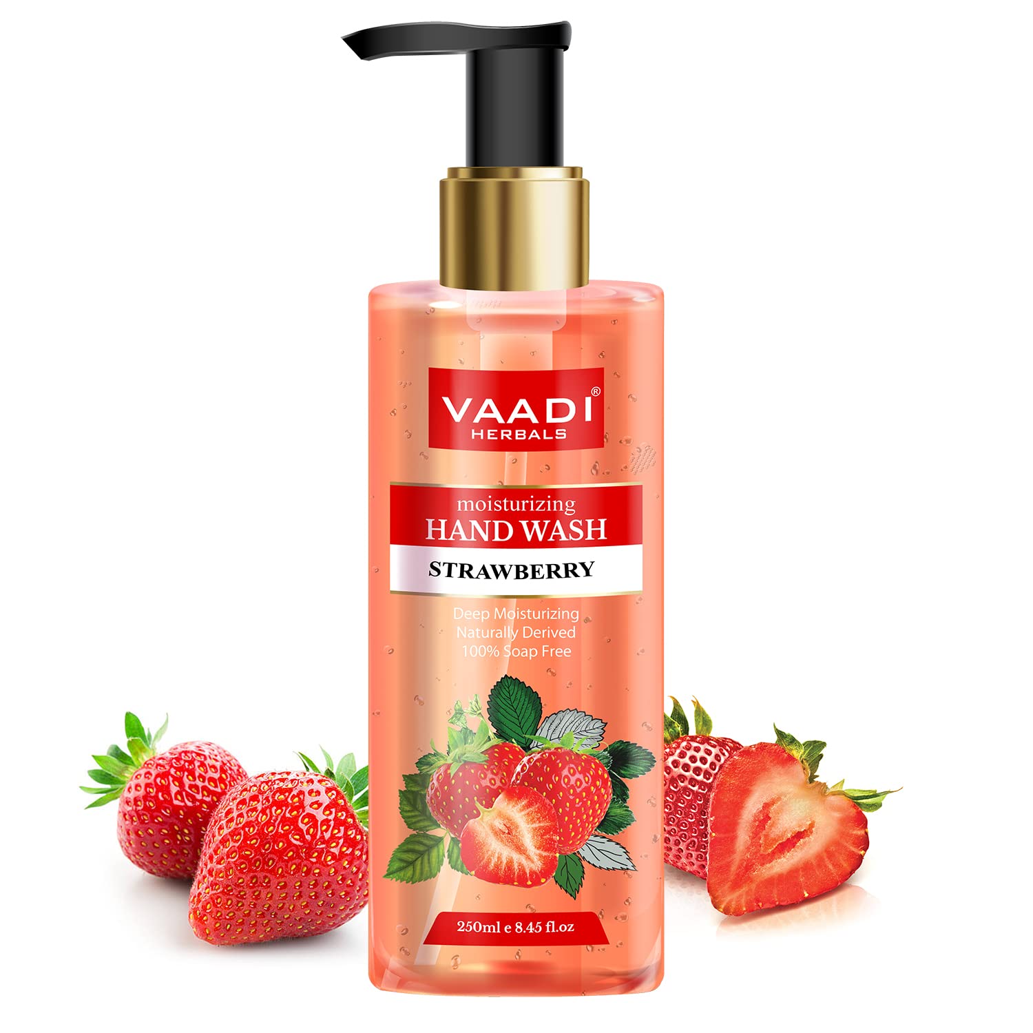 Vaadi Herbals Luxurious Handwash - 250 ml (Pack of 3, Argan Oil and Coconut with Lemongrass and Shea Butter and Strawberry) - Image 4