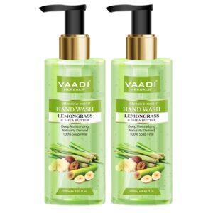 Vaadi Herbals Intensive Repair Lemongrass and Shea Butter Hand Wash - 250 ml (Pack of 2)
