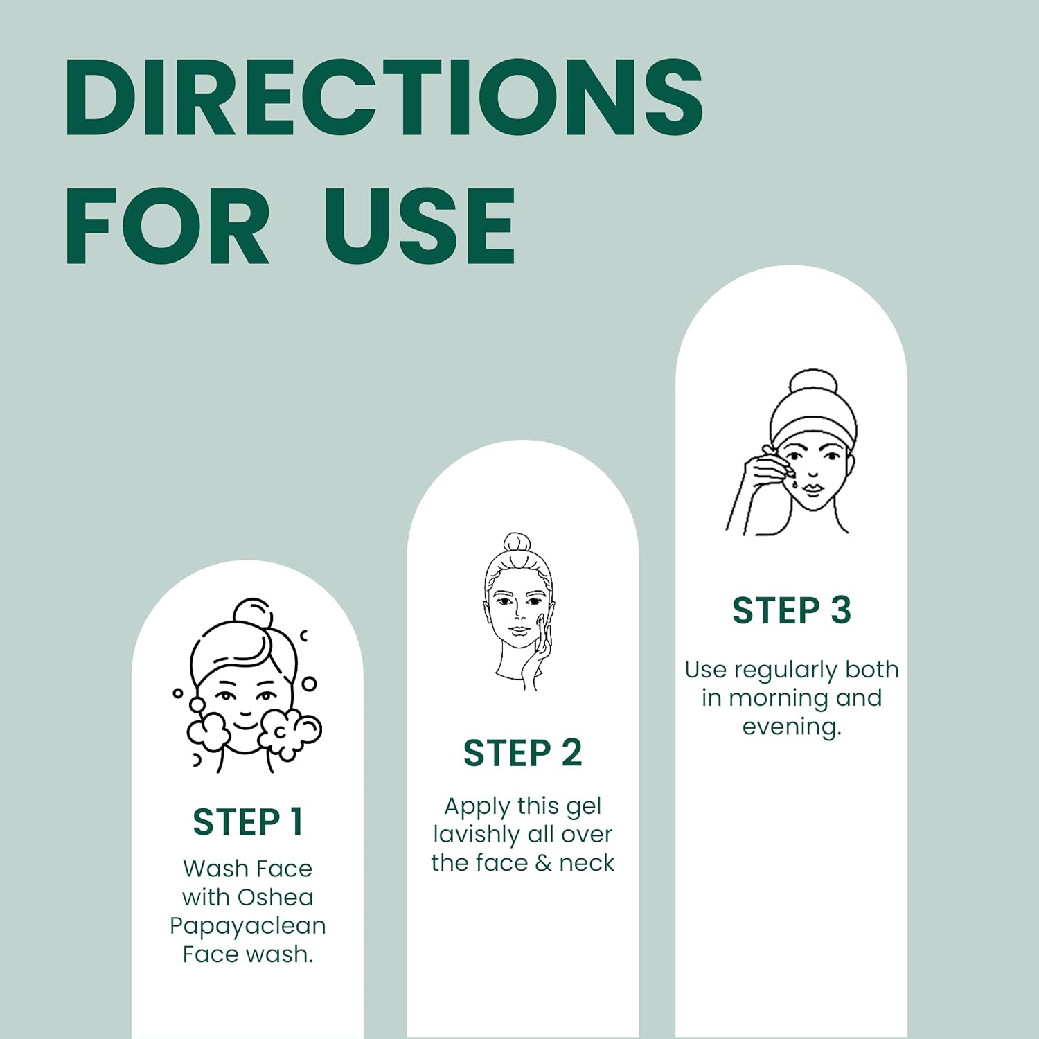 Oshea Herbals Papayaclean Anti Blemish Gel for All Skin Types | Hydrates, Reduces Pigmentation & Lightens Blemishes | Enriched with Papaya & Daisy Flower Extracts - 120ml (Pack of 2) - Image 3