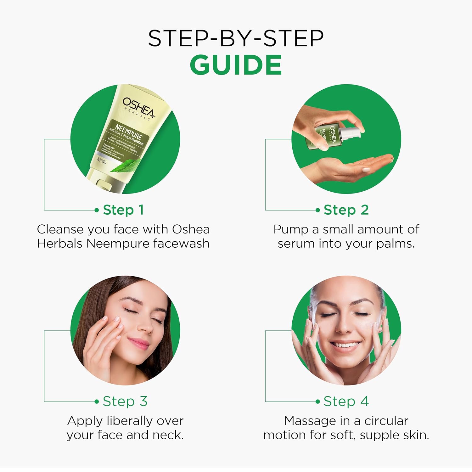 Oshea Herbals Neempure Anti Acne & Pimple Face Serum for Acne Prone Skin | Reduces Acne, Pimples & Controls Sebum with Retained Moisture Balance | Enriched with Neem & Willow Bark Extract 30 ml - Image 6