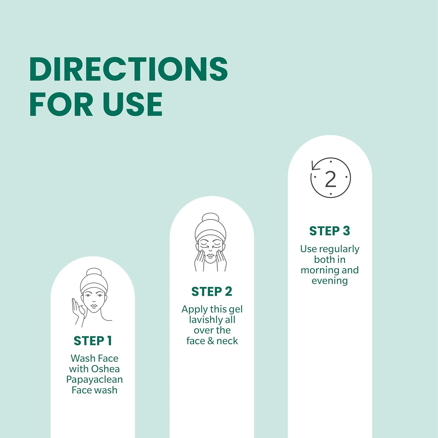 Oshea Herbals Vitamin C Brightening Face Gel for All Skin Types | Hydrates, Improves Texture, Reduces Age Spots & Dull Skin | Enriched with Vitamin C & Lemon Extract (Pack of 2) 120ml - Image 3