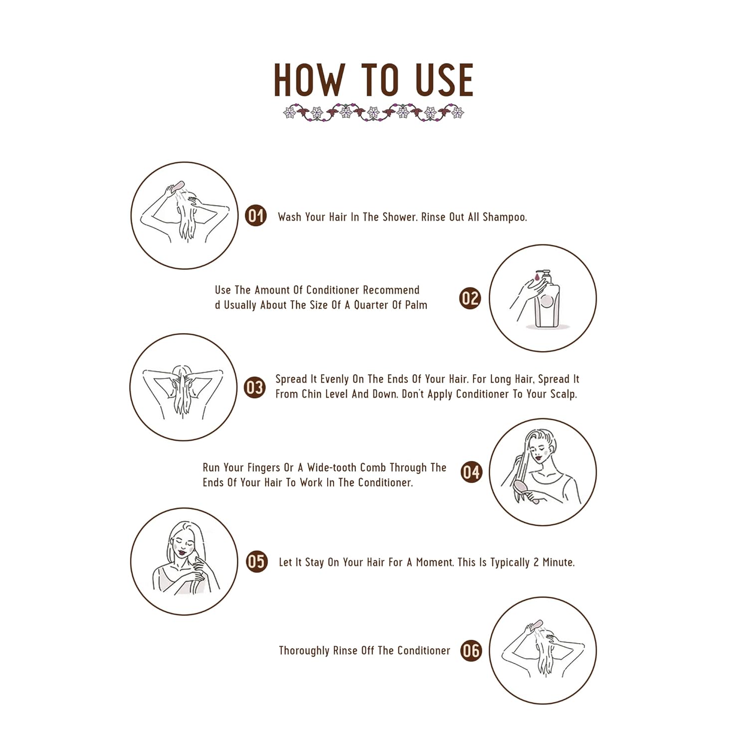 AVIMEE HERBAL Radha Moisturizing Hair Conditioner With Hyaluronic Acid | 24 Hrs Deep Hydration & Nourishment, Repairs Dry & Damaged Hair | For Men & Women | 200 Ml, Vanilla, 1 Count - Image 3