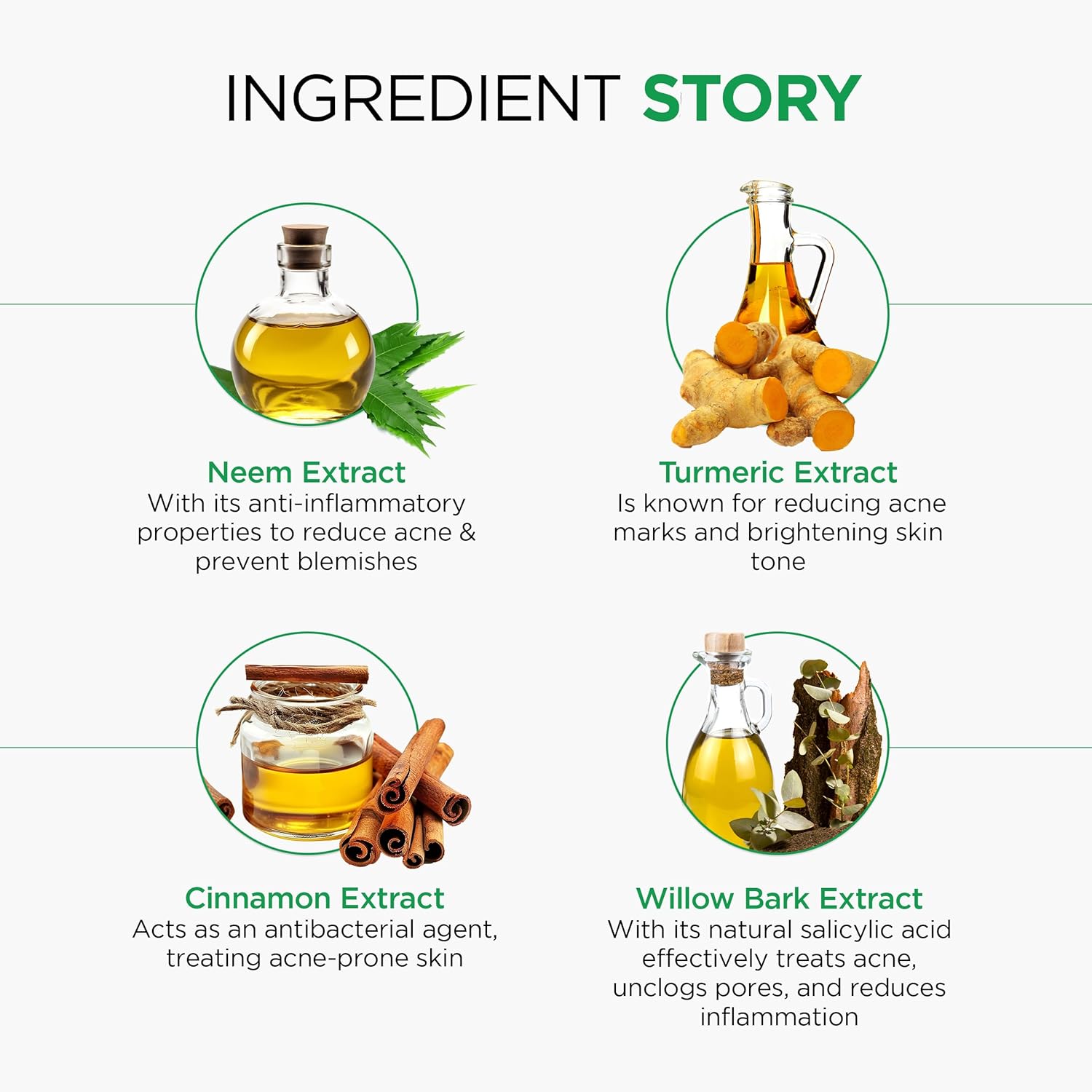 Oshea Herbals Neempure Anti Acne & Pimple Face Serum for Acne Prone Skin | Reduces Acne, Pimples & Controls Sebum with Retained Moisture Balance | Enriched with Neem & Willow Bark Extract 30 ml - Image 4