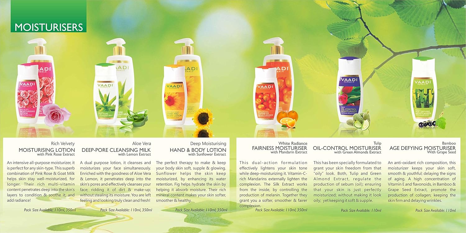 Vaadi Herbals Aloe Vera Deep Pore Cleansing Milk, 350ml - Image 2